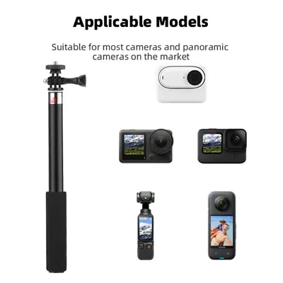 Universal Extension Rod Handheld Retractable Selfie Extendable Monopod • £9.19