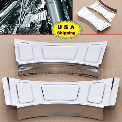 Pair Chrome Downtube Crossbrace Cover For Harley Road King FLHR FLHP FLHRS FLHPE • $19.65