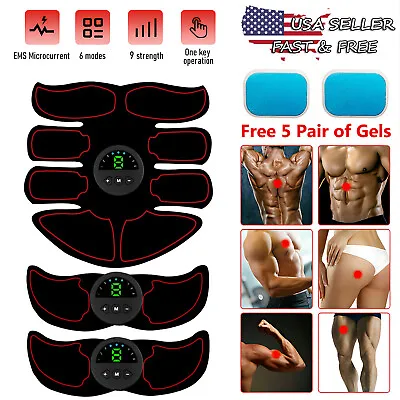 EMS Abdominal Muscle Toning Trainer ABS Stimulator Toner Fitness Binder Gym Belt • $22.99