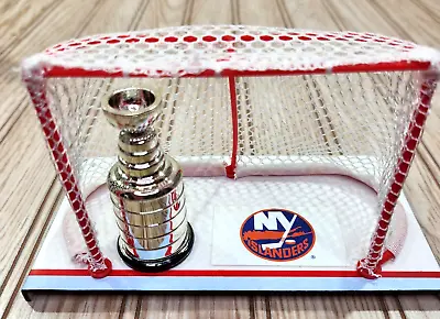 New York Islanders NHL Stanley Cup Hockey Goalie Net Mini Replica Championship • $23.69