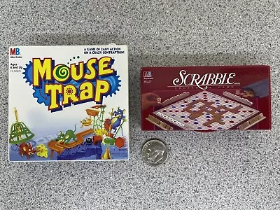 Mini SCRABBLE & MOUSETRAP Games COMPLETE • $15