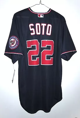 New Nike Authentic Juan Soto #22 Washington Nationals Jersey Medium M Navy • $199.99