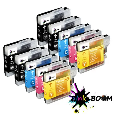 10 Ink Cartridge Fits Brother LC61 LC-61 MFC-J265w MFC-J270w MFC-J410w MFC-J415w • $13.01