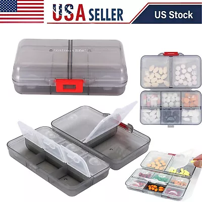 Foldable Travel Pill Case Medicine Container Vitamin Organizer Tablet Holder Box • $9.99