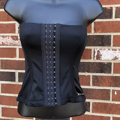 Juicy Couture Black Medium Corset Waist Trimmer Shaper Steampunk Sexy 220 • $18.97