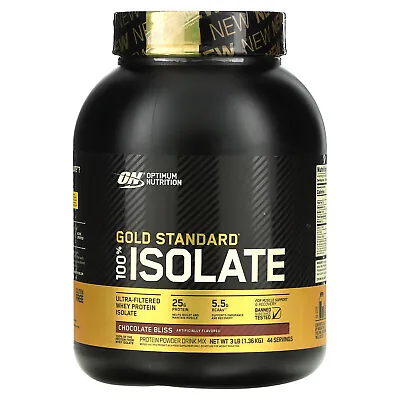 Gold Standard 100% Isolate Chocolate Bliss 3 Lb (1.36 Kg) • $73.68