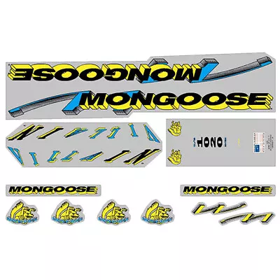 Mongoose - 1992 Villain - For Chrome Frame Decal Set - Old School Bmx • $93.50