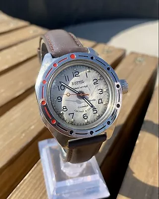 Vintage Soviet Watch Vostok Amphibia Antimagnetic Made In USSR Mechanical 1980s • $229