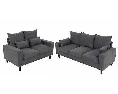 Modern 2 3 Seat Sectional Sofa Set Couch Fabric Upholstered Sofa Living Room • $279.99
