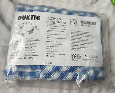 IKEA DUKTIG Toy Apron Oven Gloves +Tea Towels Kitchen Set  Kids Pretend Play  • £14.99