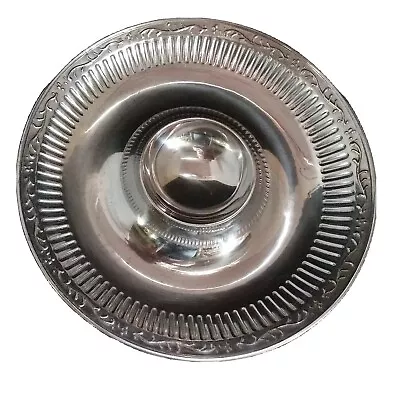 Pewter Chip & Dip Tray Mikasa Italian Countryside 14  Diameter Polished Modern  • $18.62