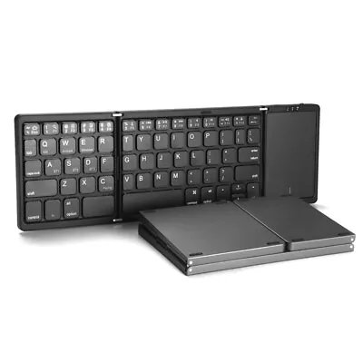 Wireless Bluetooth Keyboard Touchpad Rechargeable Mini Mute Ultrathin Portable • $41.73