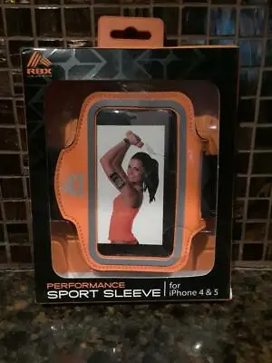 RBX Sports Sleeve IPhone 4/5/6 High Performance Adjustable Armband Orange--v7 • $7.81