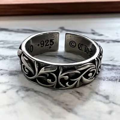 Adjustable One Size Solid Silver Ring With Inside Writing Hallmarked 925 • £40
