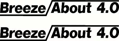 $25 • Buy  Quintrex Breezeabout Breeze About Fishing Boat Sticker Decal Marine Set Of 2