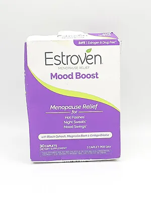 Estroven Mood Boost Menopause Relief - 30 Caplets - Exp 06/2024 • $13.89