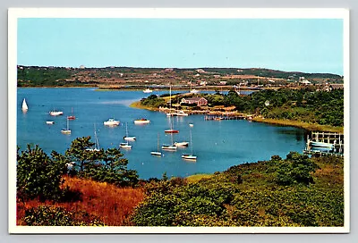 Chilmark Massachusetts Clam Point Cove Menemsha Pond MA Postcard • $5.35