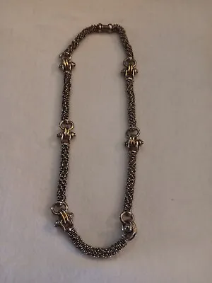 Michael Dawkins 14K Gold & Sterling Silver Caviar Beaded Necklace 16  • $299.99