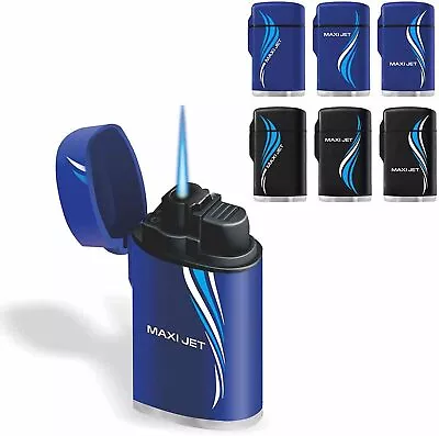 £3.79 • Buy Zengaz Rubber Maxi Jet Zenga Lighter Windproof Refillable Jet Lighter Blue Black