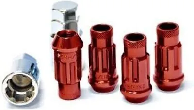 Wheel Mate Muteki SR48 Open End Locking Lug Nut Set Of 4 - Red 12x1.50 48mm • $52.56