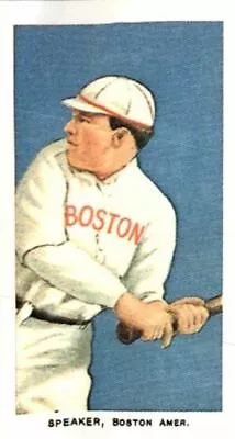 (50) TRIS SPEAKER 1909 T206 Caporal Tobacco Back Card Reprints INDIANS & RED SOX • $24.99