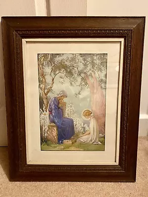 Margaret W Tarrant Vintage Children’s Religious Illustration In Antique Frame • £9