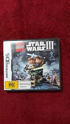 Nintendo Ds Game Lego Star Wars 3 The Clone Wars With Manual V Gd Cond • $6.95