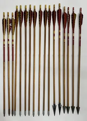 Lot Of 17 Vintage Cedar Arrows Archery Hilbre Hills Hornet Broadhead • $29.99