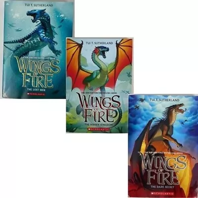 Wings Of Fire: Books 2 3 4 The Lost Heir/ The Hidden Kingdom/ The Dark Secret • $12.74