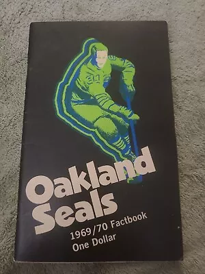 1969-70 Oakland Seals Nhl Hockey Factbook Harry Howell  Charlie Hodge California • $59.12