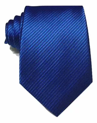 Royal Blue Collection Woven Paisley Jacquard Silky Knitted Satin Tie Wedding Lot • £3.99