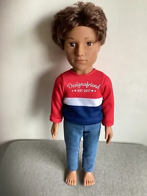 Design A Friend Zayn Boy Doll 18” With Brown Hair Chad Valley Designafriend • £19.95
