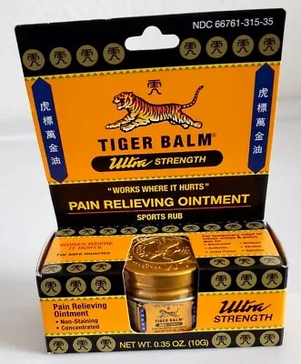 Tiger Balm Sports Rub-Ultra Strength 0.35 Oz Ointment Pain Relieving Sports Rub • $11.99