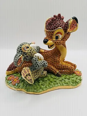 Disney Arribas Brothers LE Bambi An Thumper Jeweled Swarovski Figurine • £777.99