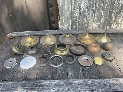 $29.95 • Buy Lot Assorted Vintage Brass Chandelier Lamp Light Parts Restore Art Crafts
