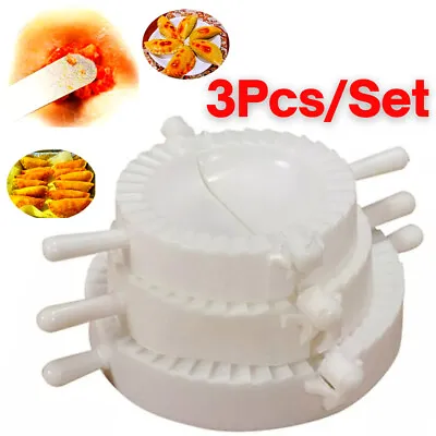 3Pcs/set DIY Dumpling Maker Mould Dough Press Meat Pie Pastry Empanada Mold Tool • $5.70