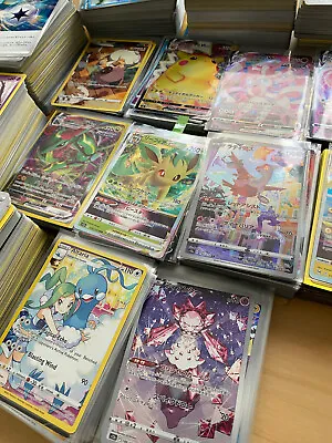 $21.70 • Buy 700+ Pokemon Cards Lot Collection 500+ Holos, V, VMAX, Full Art Bulk DE EN JP