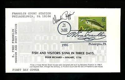 £15.11 • Buy US FDC #2205//2209 /2207 LGS 1986 PA Fish Bass Chuck Ripper Autograph Unofficial
