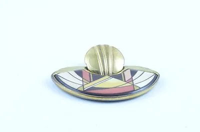 Michaela Frey Wille Enamel Brooch Nice Condition From Dealer 6 Vintage • $117.97