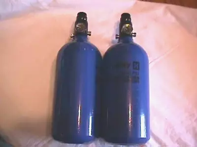 2 BLUE HK ARMY HPA TANKS 48ci 3000 Psi DATED 10/21 • $54.95