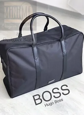 £49.95 • Buy 🆕💙💝💙Hugo Boss Mens Weekend Holdall Sports Gym Travel Bag Black NEW SEALED💙!