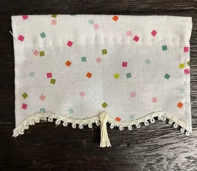 Dollhouse Miniature Window Curtain Shade  With Pull 4 X 2  1/2 • $5