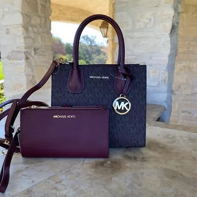 Michael Kors Mercer Graphic Medium Messenger Crossbody Satchel Wallet Options  • $225