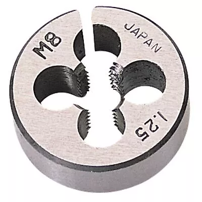 Draper 8mm M8 X 1.25 Circular Die 1  OD Outside Diameter Carbon Steel 83810 • £5.36