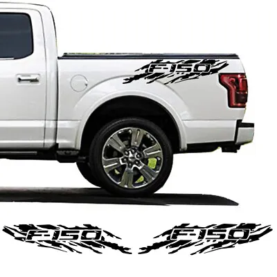 2pcs Bed Side Stripe Body Decals Graphics Vinyl Sticker Logo For Ford F150 F-150 • $24.97