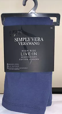 NEW! Women's Simply Vera Vera Wang High Rise Live-In Heavyweight Cotton Leggings • $16