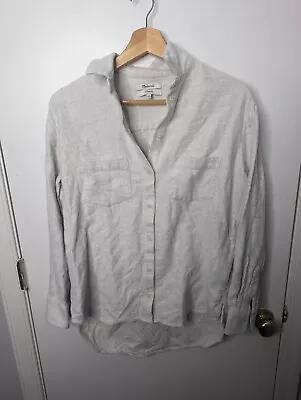 Madewell Womens Top Size XS Flanel Ex-Boyfriend Long Sleeve Button Down Shirt • $16.99