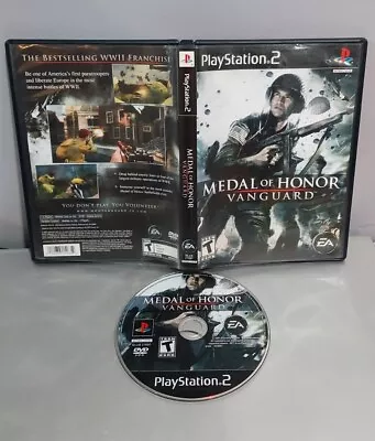 PS2 - Medal Of Honor: Vanguard (Sony PlayStation 2 2007) Black Label Tested • $8.95