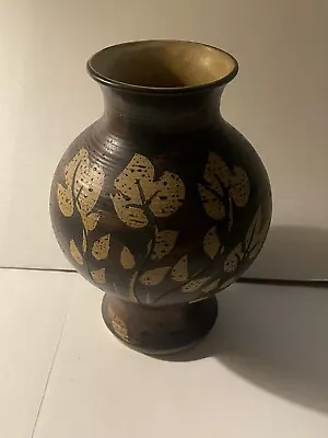 Vtg 1972 USA Mid-cent Modern Pottery Art Vase SIGNED B Welsh PACIFIC STONEWARE • $32.87