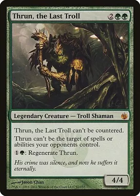 Thrun The Last Troll 1x MtG Mirrodin Besieged MBS SP/NM • $3.50